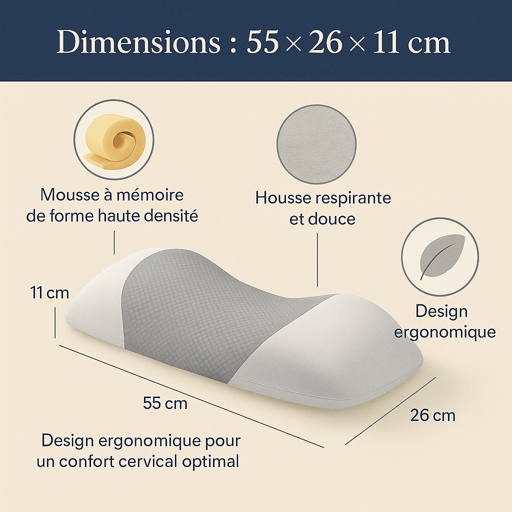 Coussin Lombaire Mémoire Aurazenly - vue 2