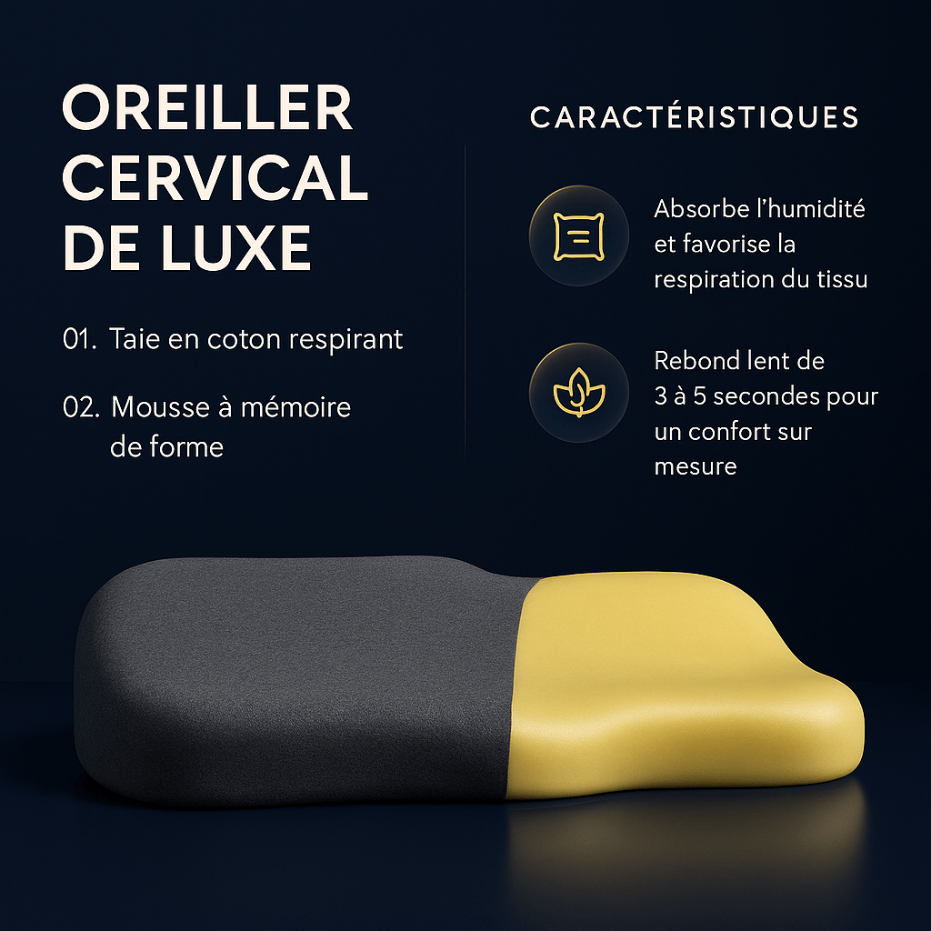 Oreiller Cervical Ergonomique Aurazenly - vue 2