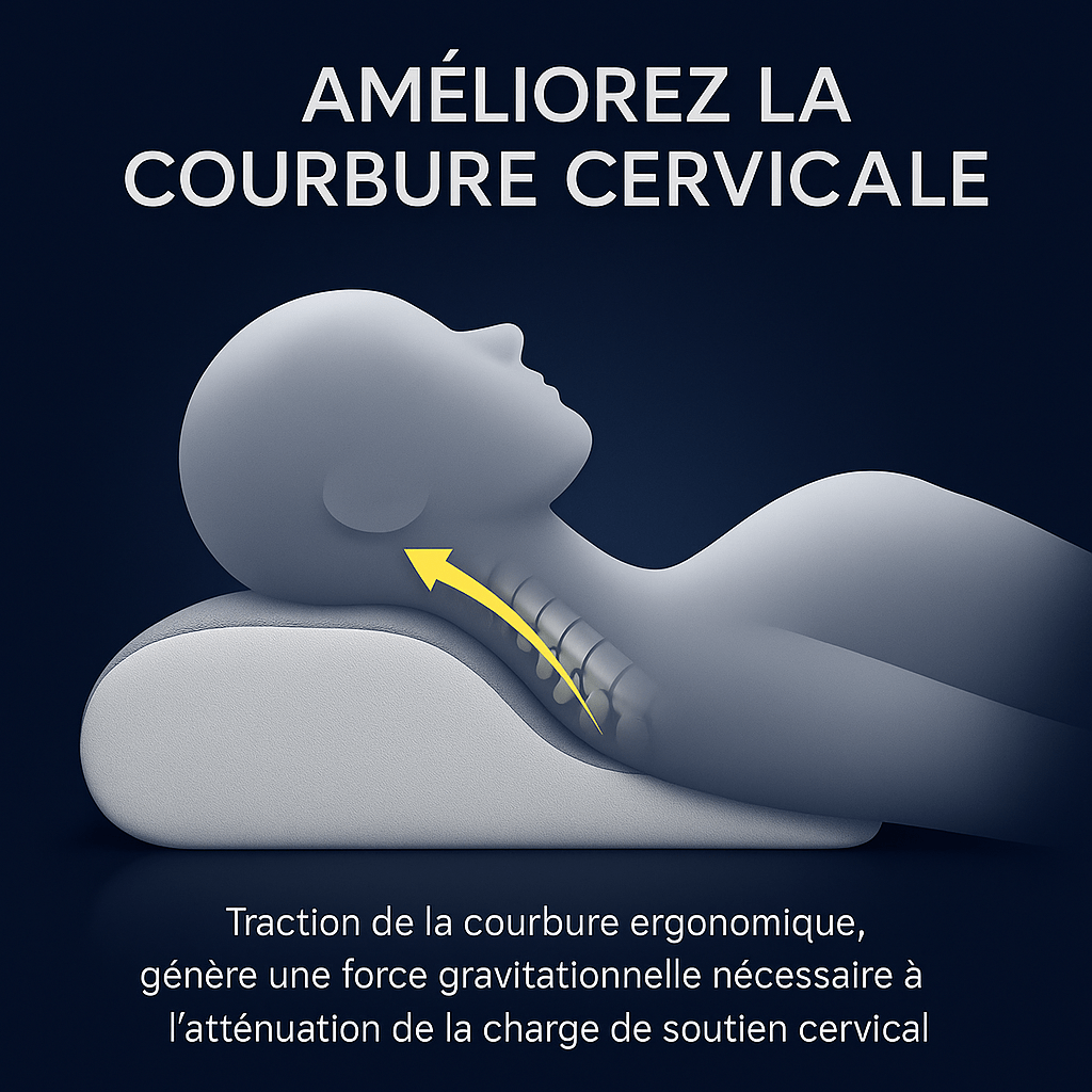 Oreiller Cervical Ergonomique Aurazenly - vue 3